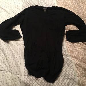 Black maternity long sleeve